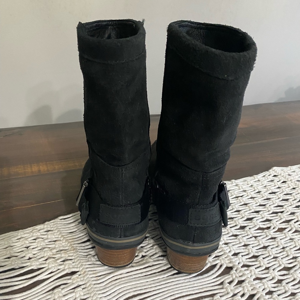 Sorel Slimshortie suede winter boots - Picture 4 of 9